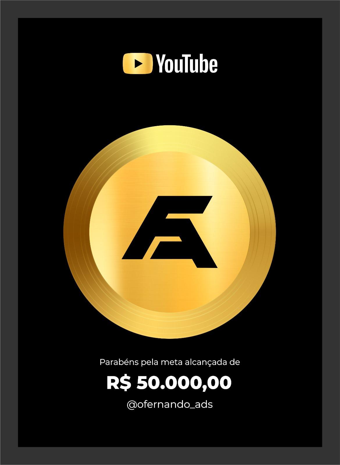 Plaquinha R$ 50.000